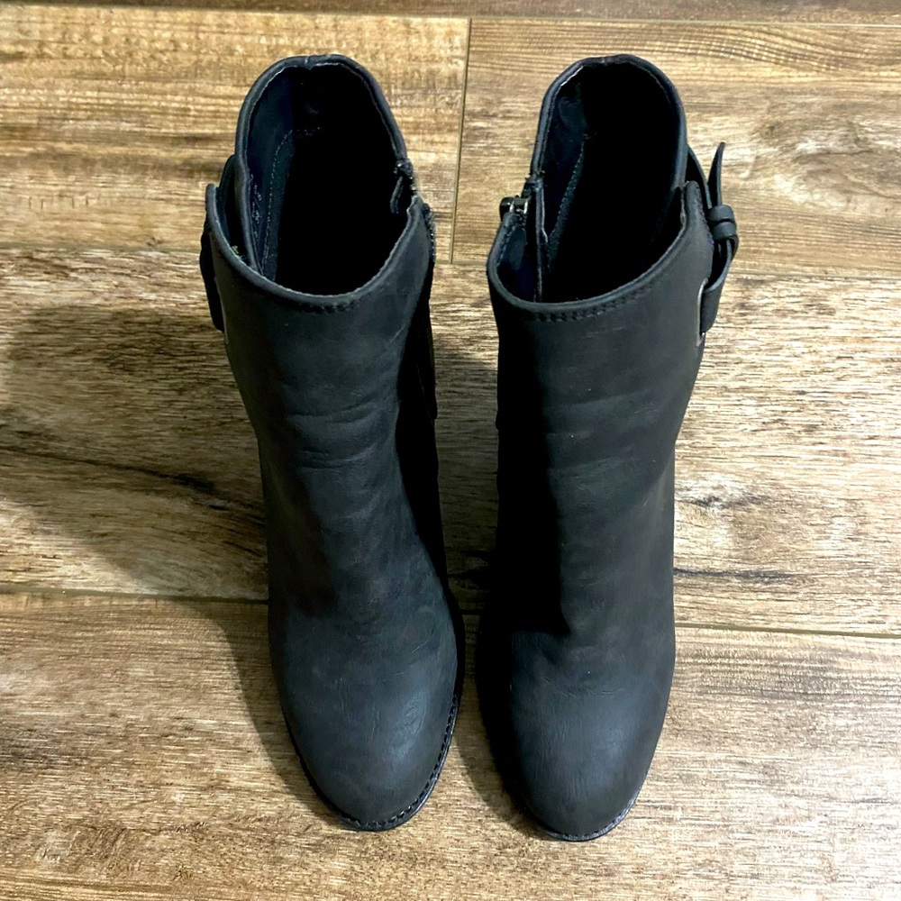 Black Aldo booties, size 7.5. Great condition.